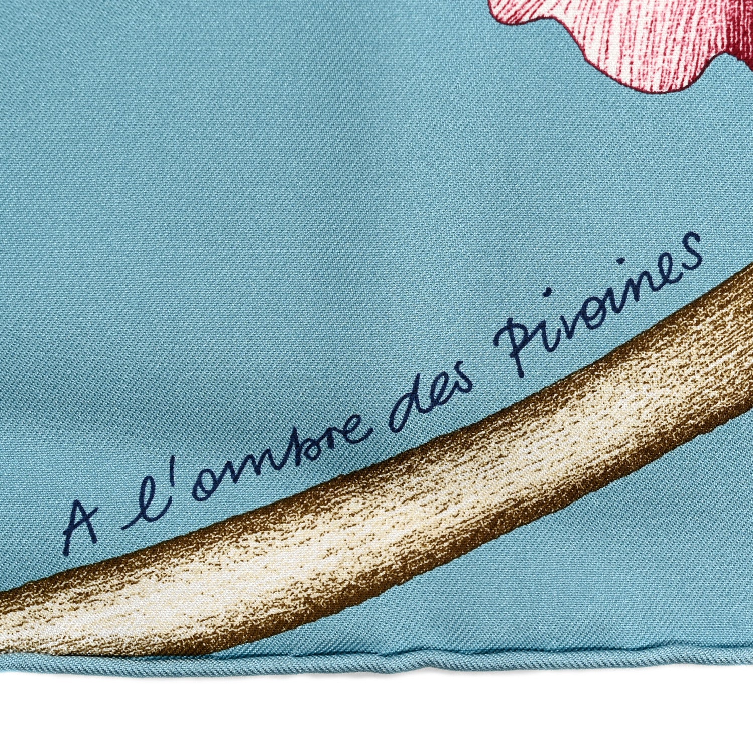 Hermes Silk A l'Ombre des Pivoines Scarf 90 5 of 5