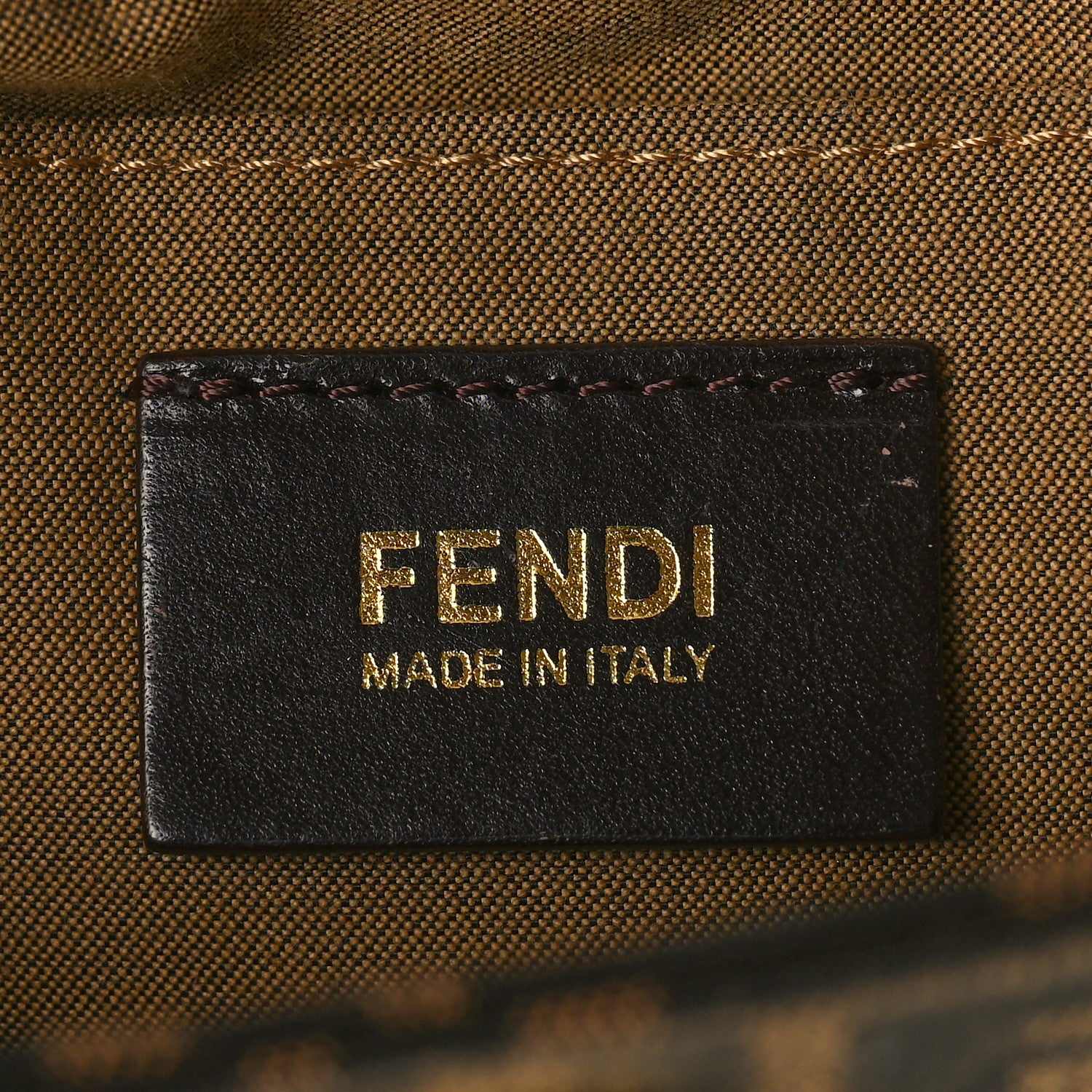 Fendi Zucca Small Chef Shoulder Bag Tobacco 6 of 8