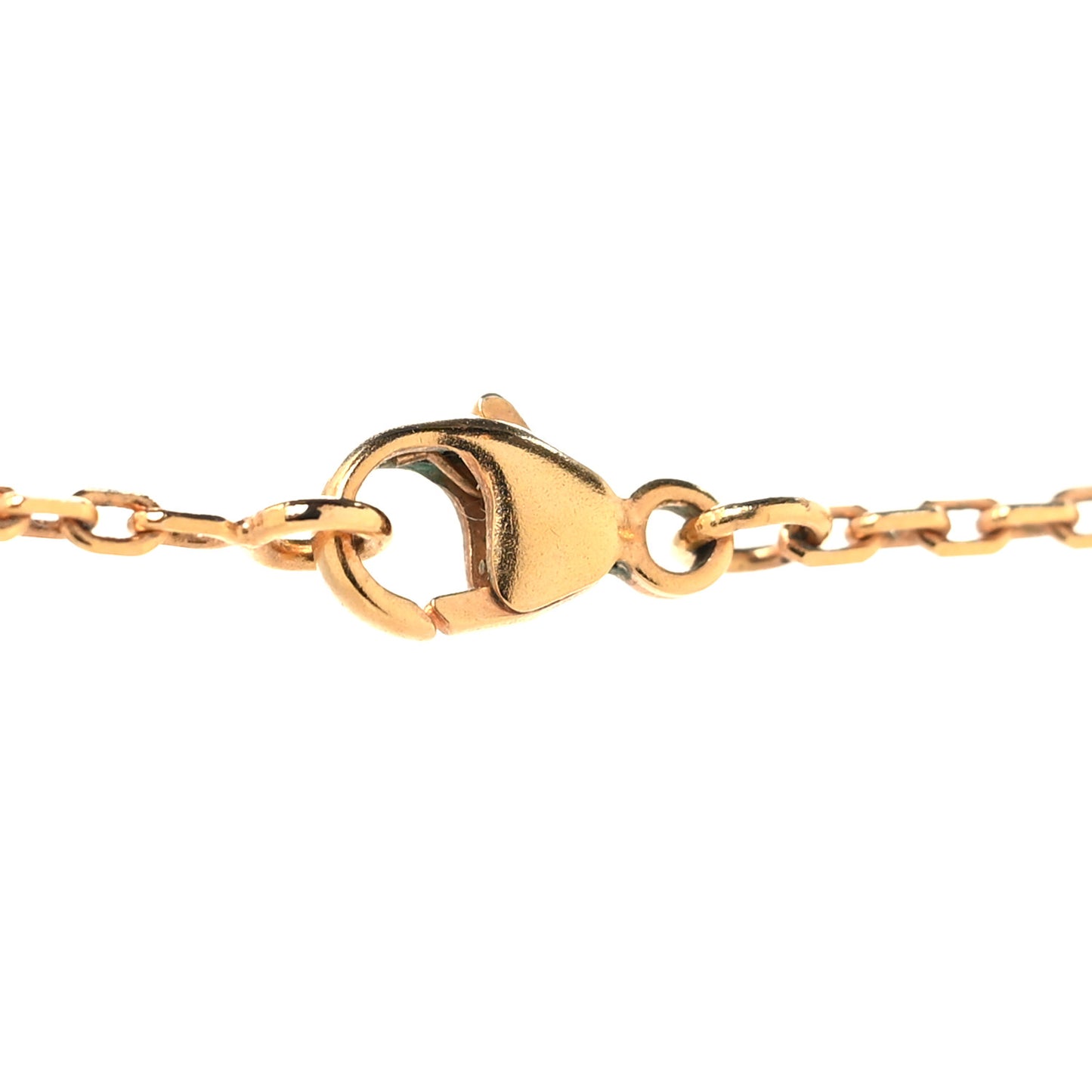 Lacquered Gold Pop H Pendant Necklace Black