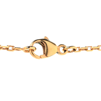 Hermes Lacquered Gold Pop H Pendant Necklace Black 4 of 6