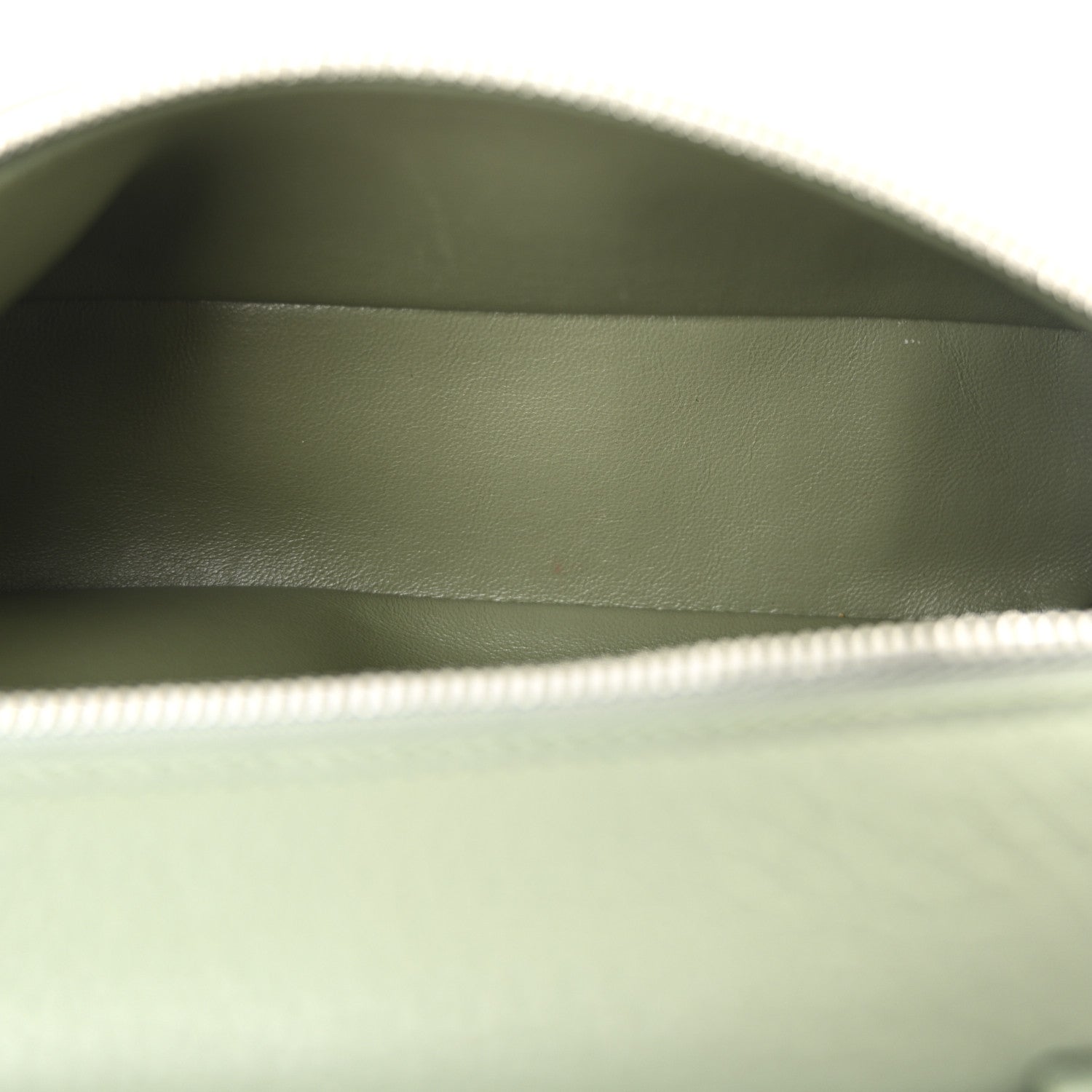 Loro Piana Grained Calfskin L19 Extra Pocket Pouch Sage Brush Leaves 5 of 9