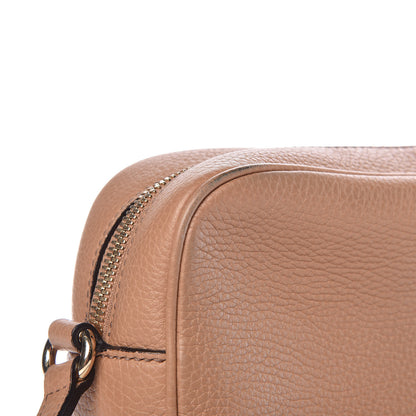 Gucci Pebbled Calfskin Small Soho Disco Bag Camelia 10 of 12