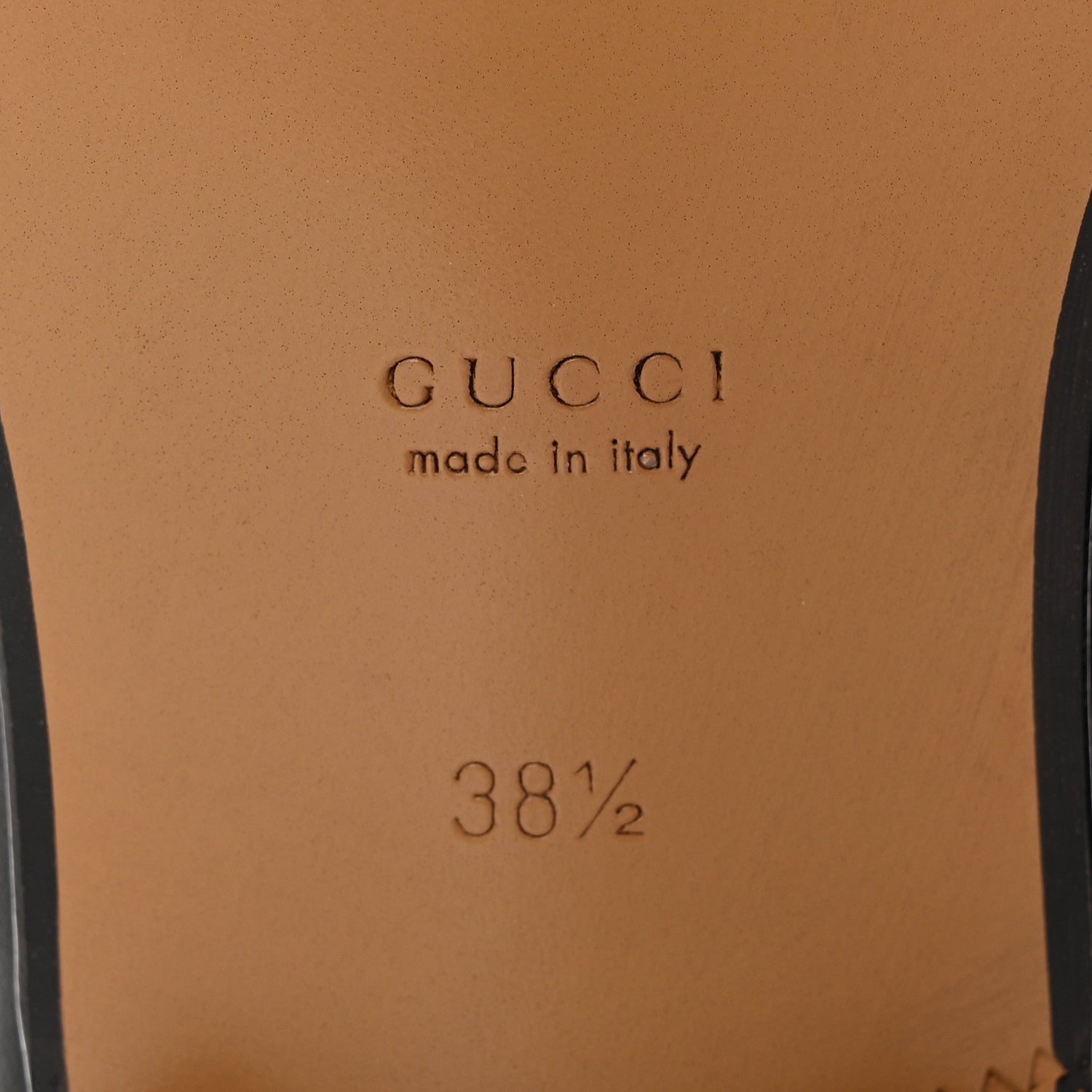 Gucci Goatskin Womens Horsebit Mid-Heel Loafers 38.5 Black 6 of 12