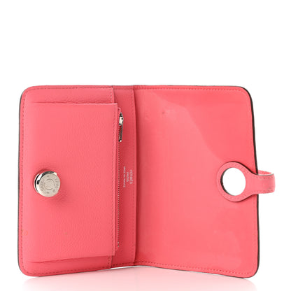 Hermes Evercolor Dogon Compact Wallet Rose Azalee 5 of 11