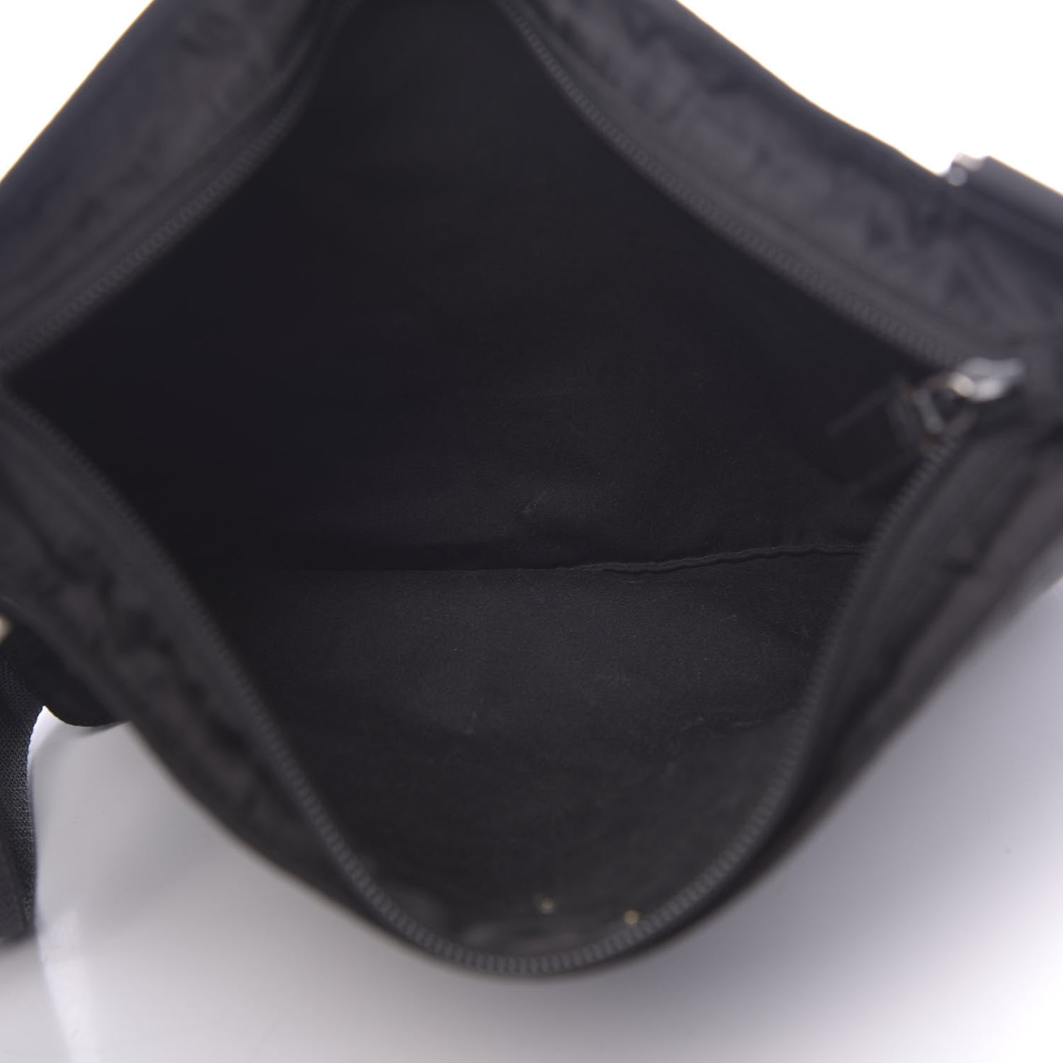 Prada Nylon Vela Flat Messenger Bag Black 5 of 10