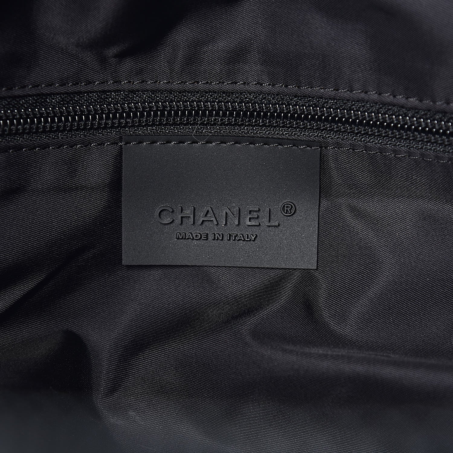 Chanel Nylon Sport Logo Duffel Black Blue 6 of 14