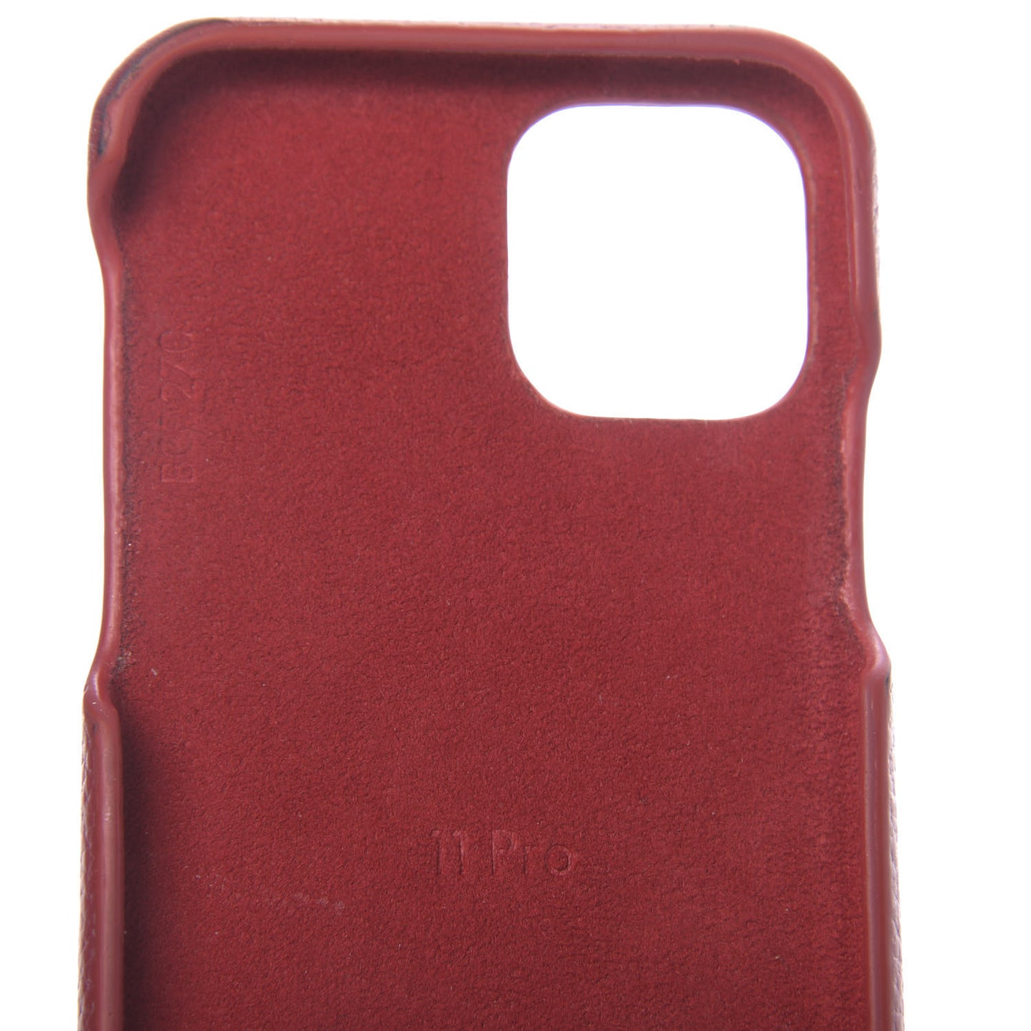Calfskin Monogram iPhone 11 Pro Bumper Scarlet