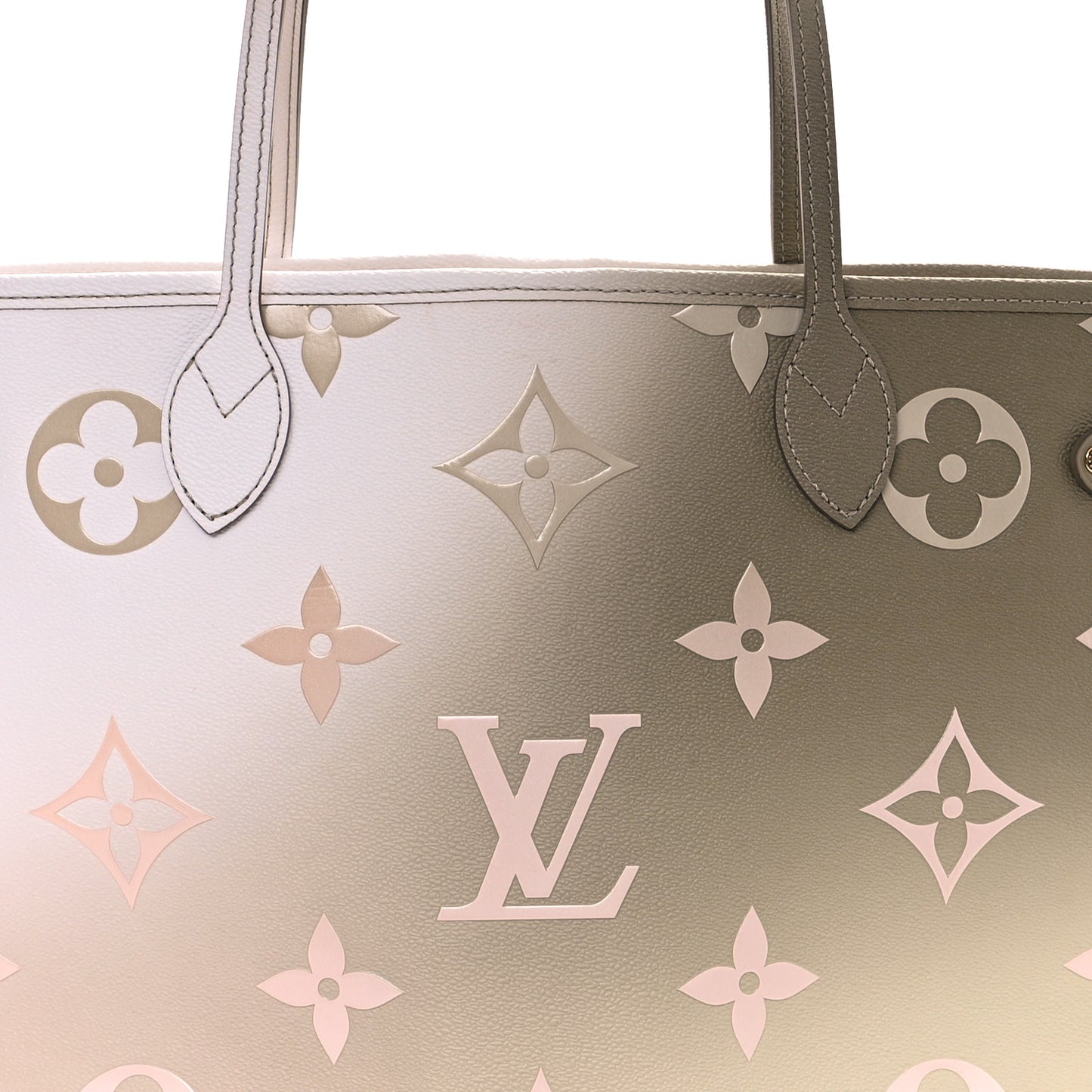Monogram Giant Spring In The City Neverfull MM Sunset Kaki