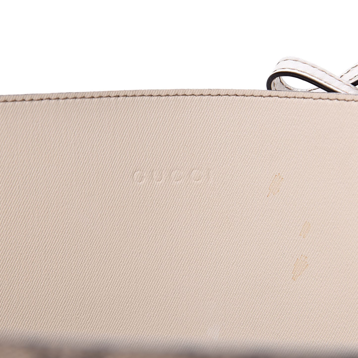 GG Supreme Monogram Medium Reversible Tote Beige White