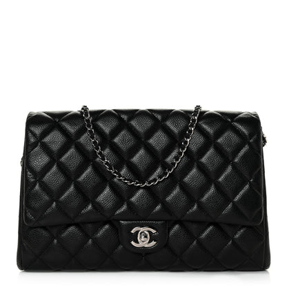 Chanel Caviar Quilted Clutch With Chain Flap Black 1 of 14