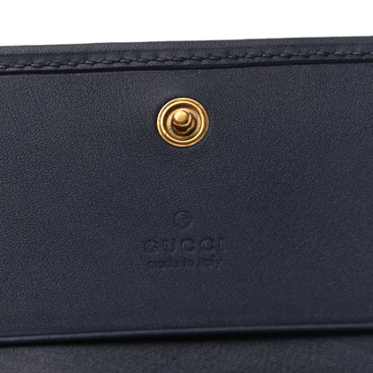 Gucci Canvas Flora Floral Trapuntata Zumi Card Case Wallet Great White Multicolor Blue Agata 6 of 8
