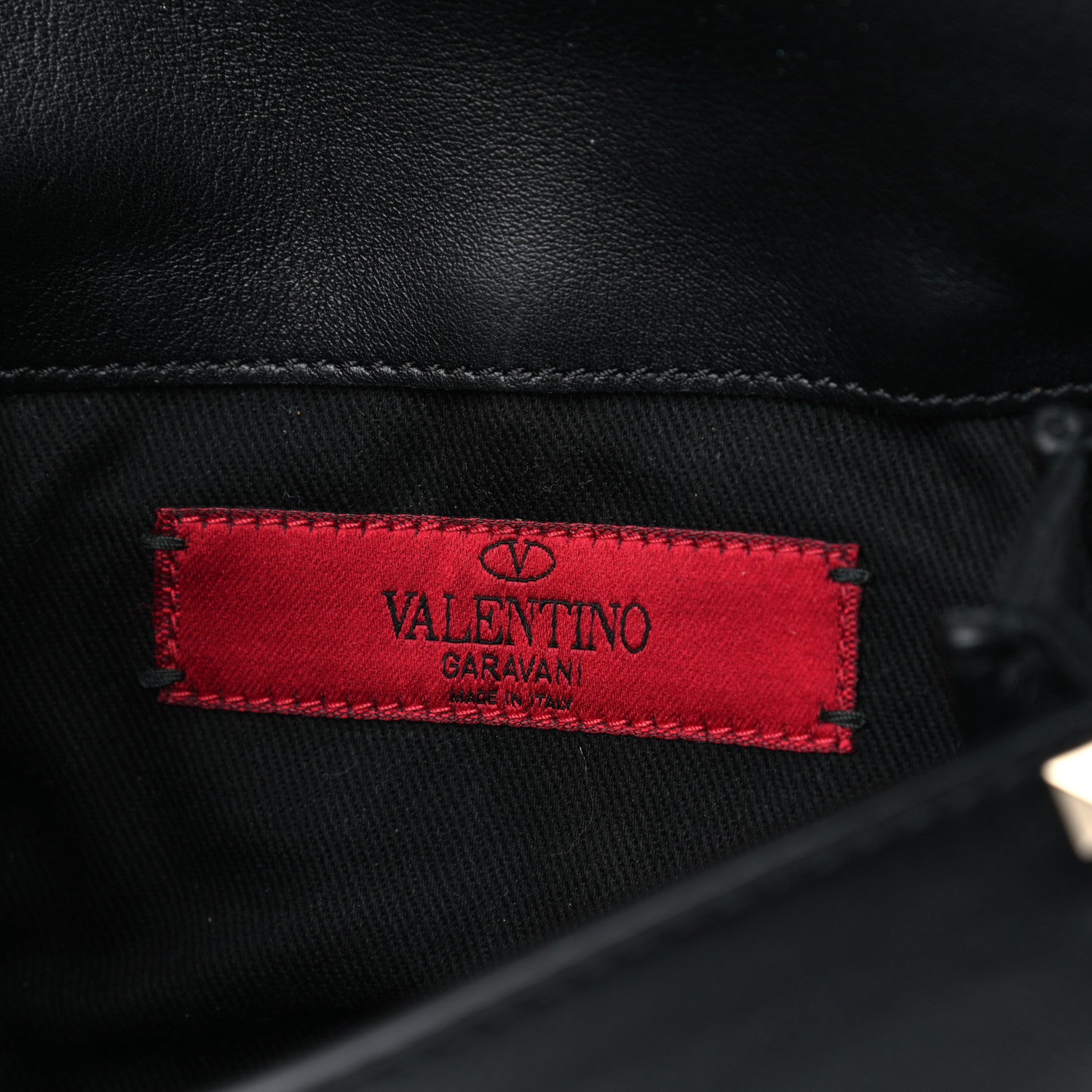 Valentino Garavani Calfskin Rockstud Belt Bag Black 5 of 7