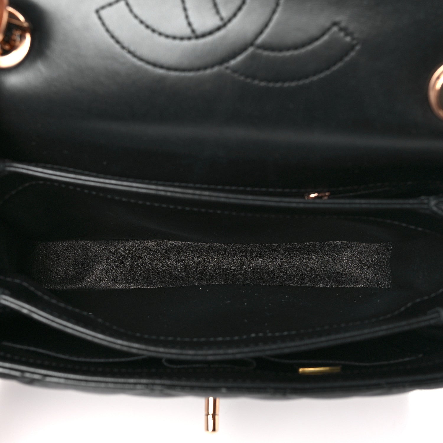 Chanel Lambskin Quilted Small Trendy CC Dual Handle Flap Bag Black 5 of 11