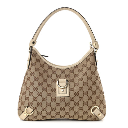 Gucci Monogram Medium Abbey D Ring Hobo Off White 1 of 11