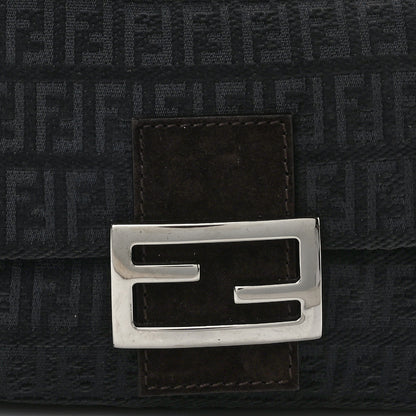 Fendi Velvet Zucchino Suede Mini Mama Baguette Grigio Testa di Moro Grigio Testa di Moro 8 of 12