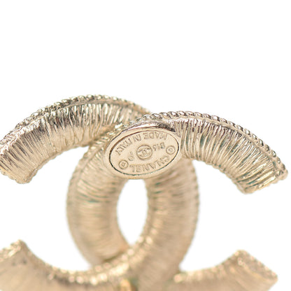 Chanel Pearl CC Earrings Gold 4 of 5
