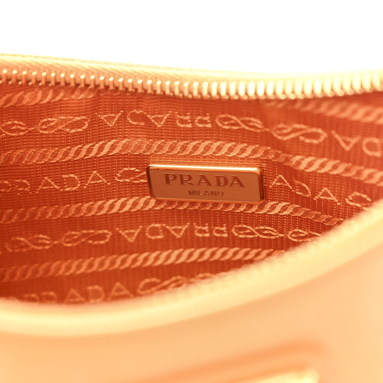 Prada Saffiano Lux Mini Re-Edition Shoulder Bag Arancio 6 of 10