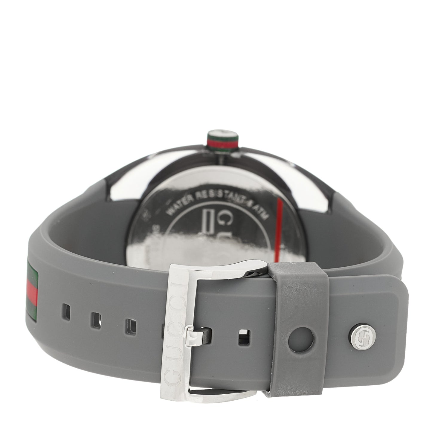Stainless Steel Rubber 46mm Sync Web Quartz Watch Grey