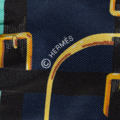 Hermes Silk Mors A Jouets Twilly Turquoise Marine Vert 4 of 6