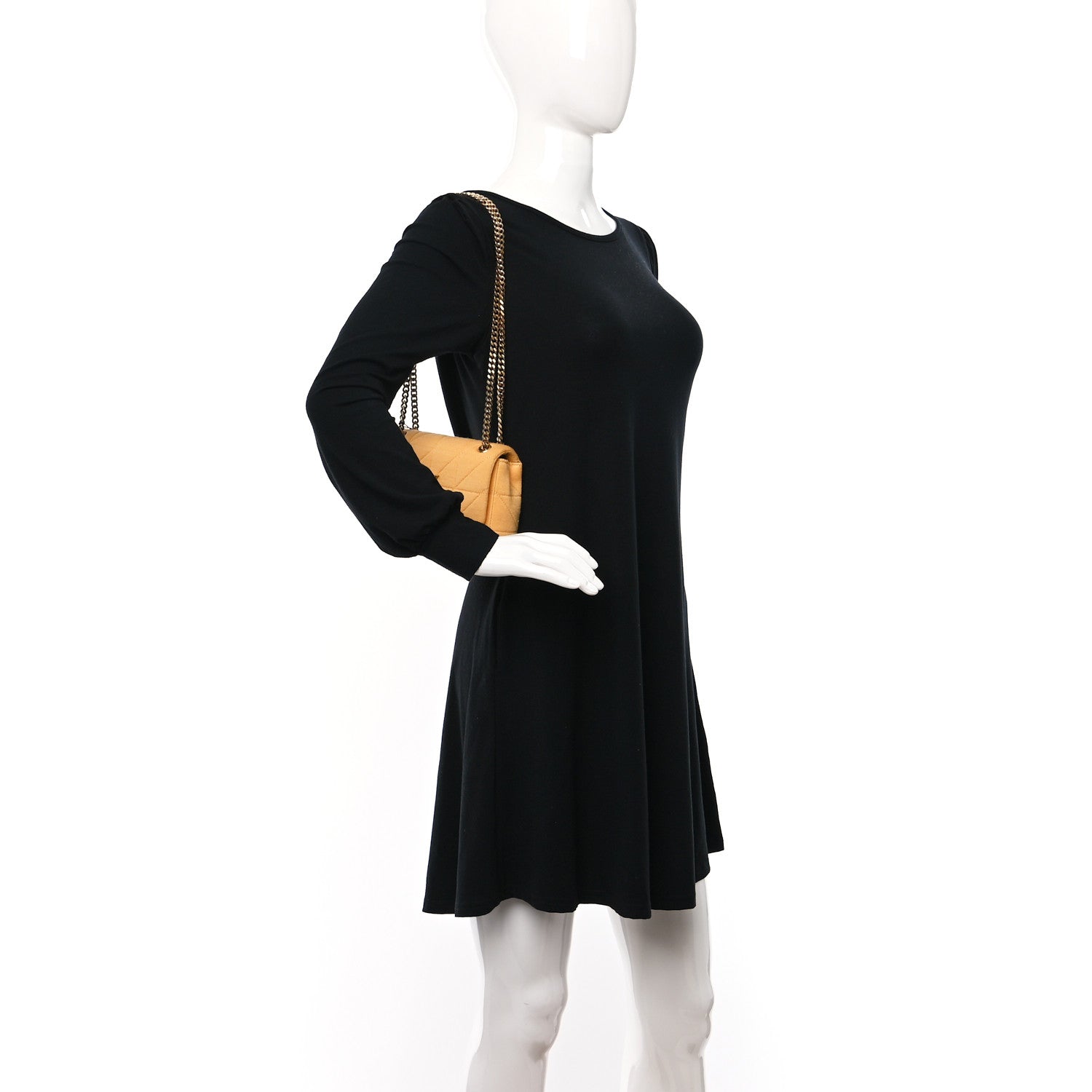 Saint Laurent Jersey Wool Patchwork Monogram Mini Jamie Baguette Yellow 3 of 9