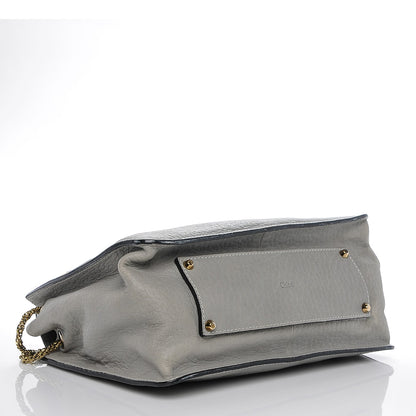 Chloe Grained Calfskin Sally Flap Bag Grey 4 of 8