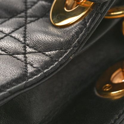 Christian Dior Lambskin Cannage Medium Lady Dior Black 11 of 11