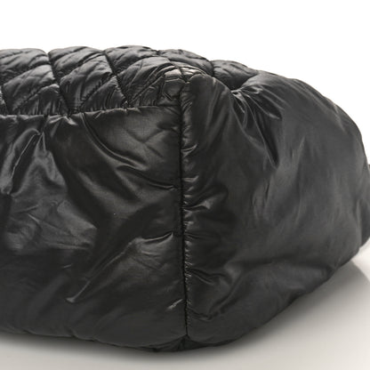 Chanel Nylon Quilted Large Coco Cocoon Reversible Tote Black 9 of 9