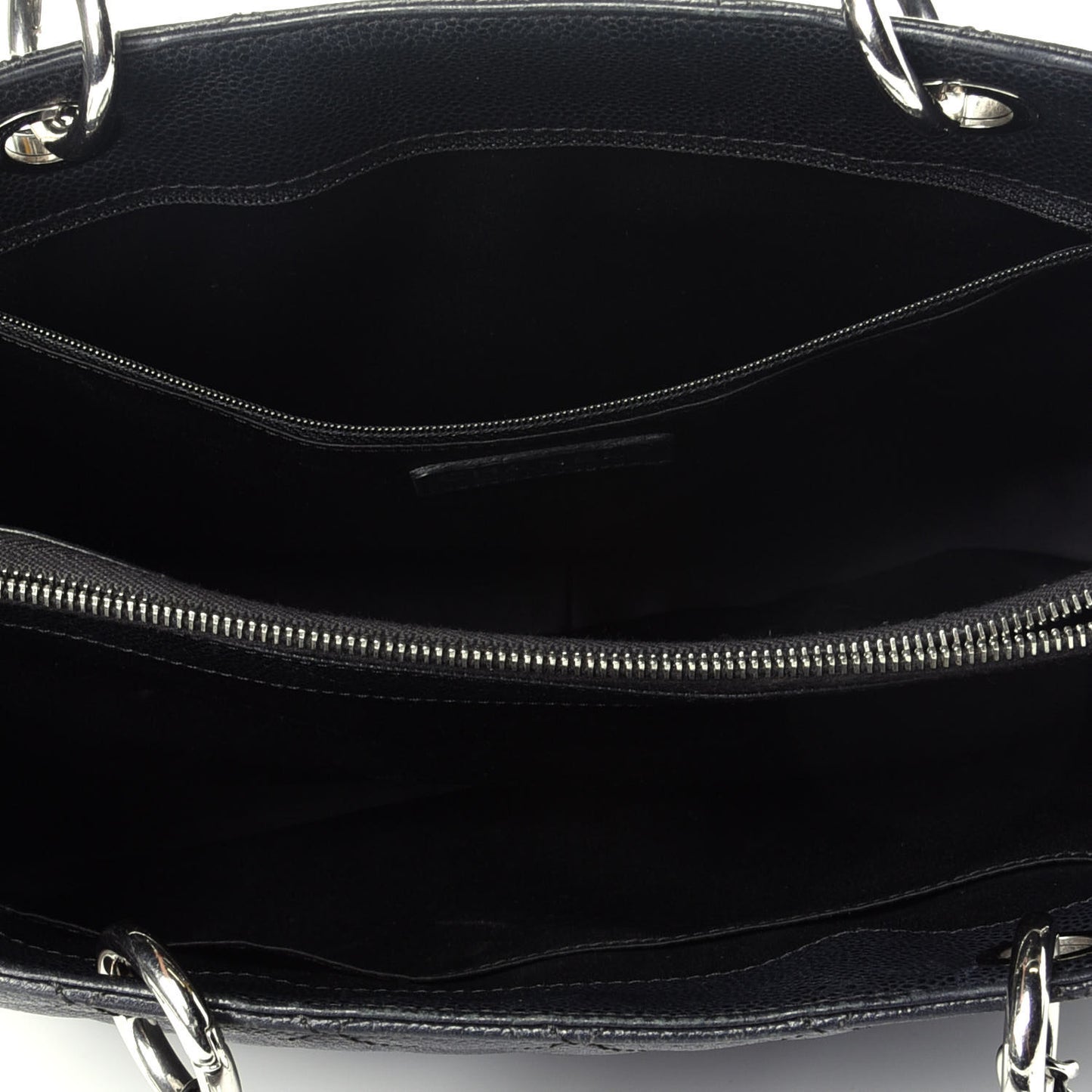 Caviar Quilted Grand Shopping Tote GST Black