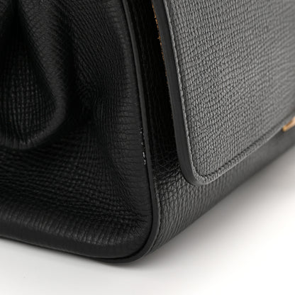 Bottega Veneta Textured Calfskin Small BV Angle Shoulder Bag Black 14 of 16