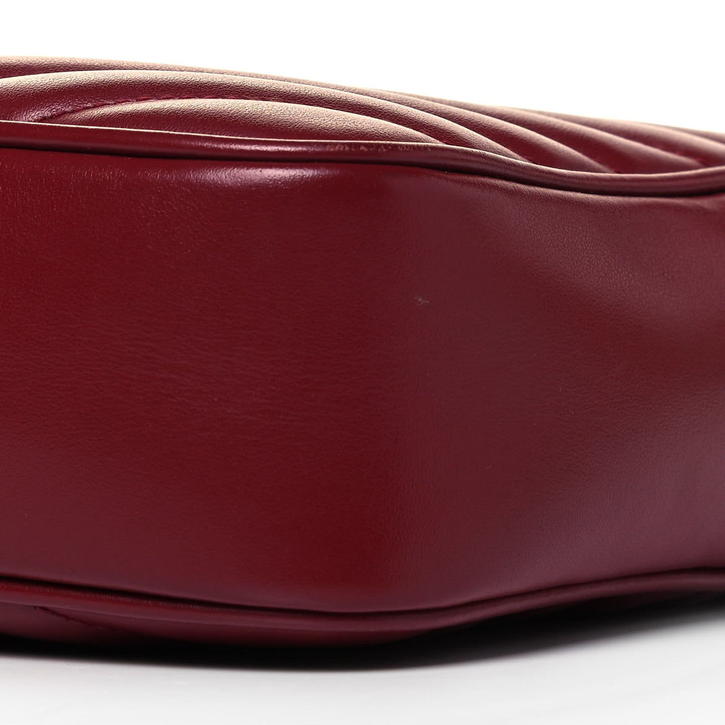 Calfskin Matelasse Monogram Lou Camera Bag Dark Legion Red