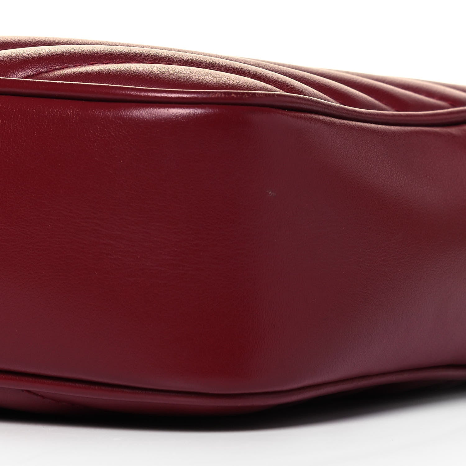Saint Laurent Calfskin Matelasse Monogram Lou Camera Bag Dark Legion Red 9 of 9