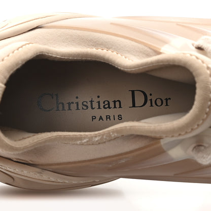 Christian Dior Neoprene Rubber Womens D-Connect Sneakers 37.5 Nude 8 of 9