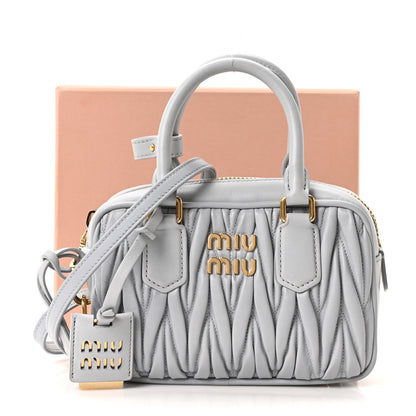 Miu Miu Nappa Matelasse Small Arcadie Cornflower 11 of 11