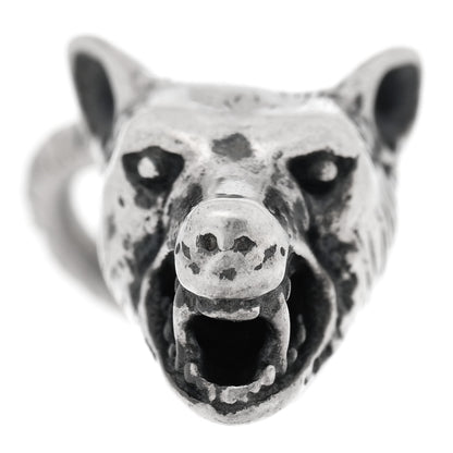 Gucci Sterling Silver Anger Forest Wolf Head Pendant 4 of 5