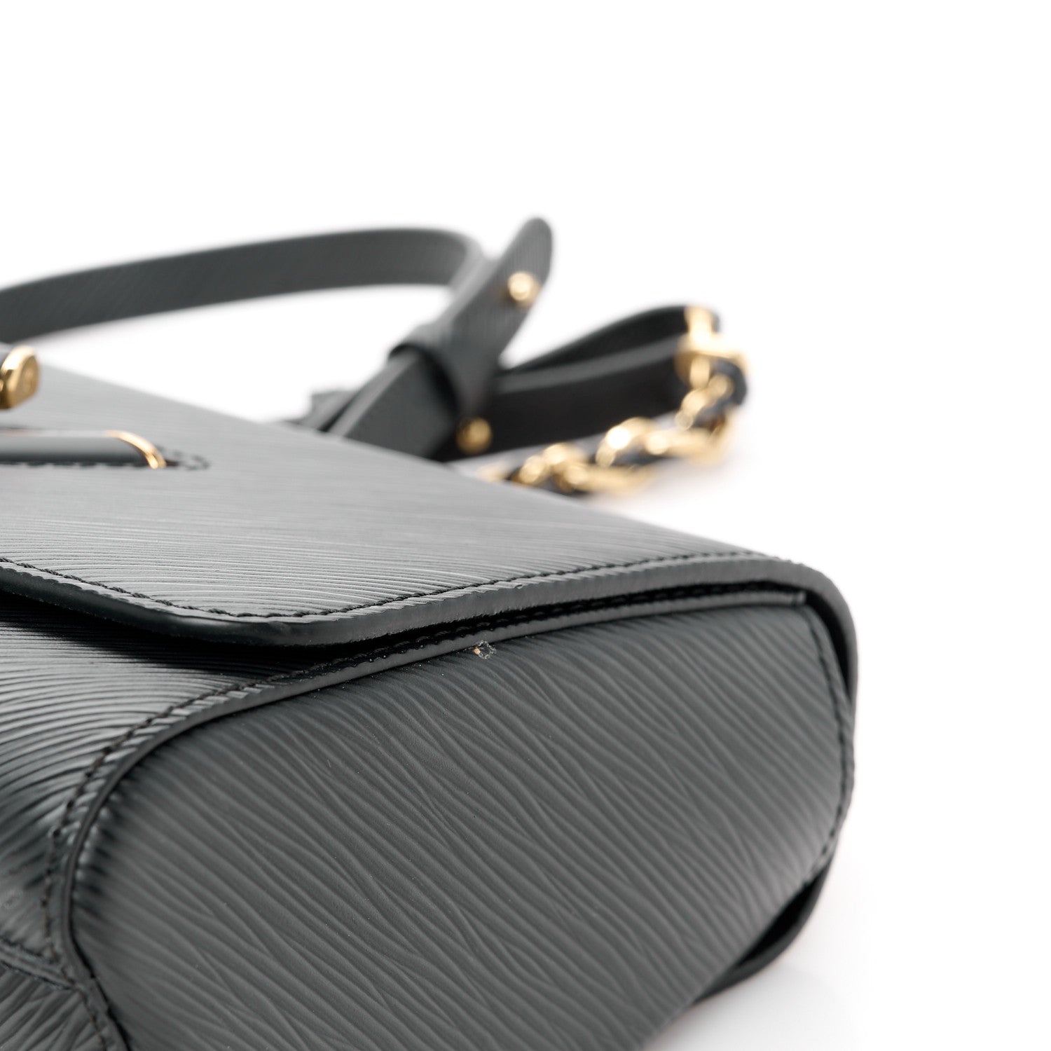 Louis Vuitton Epi Twist Shoulder Bag MM Matte Black Gold 12 of 12
