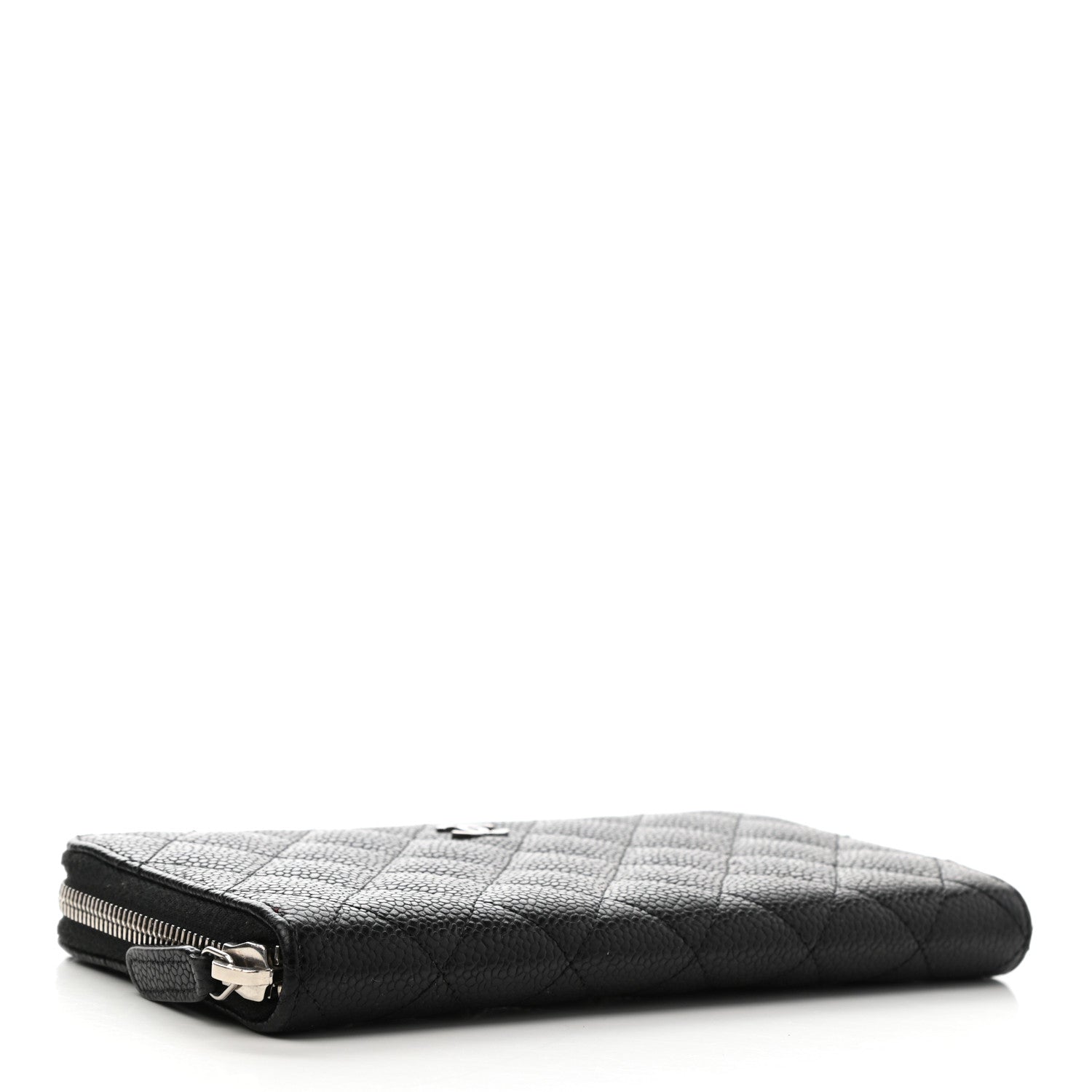Chanel Caviar Quilted Large Gusset Zip Around Wallet Black 4 of 9