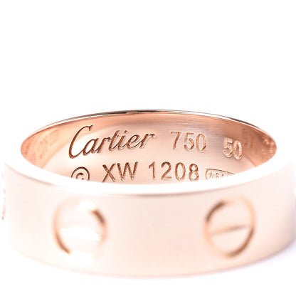 Cartier 18K Pink Gold 5.5mm LOVE Ring 50 5.25 4 of 5