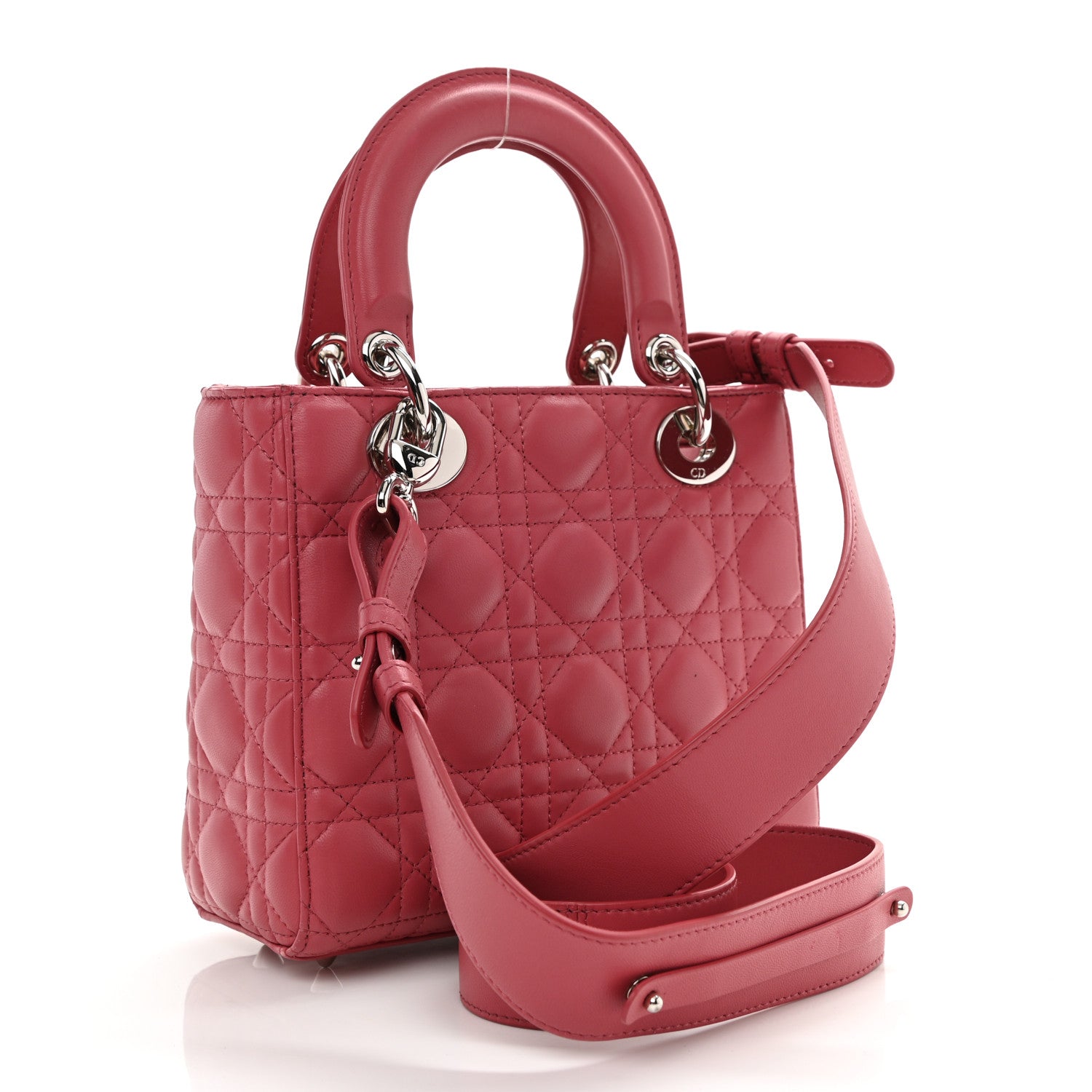 Christian Dior Lambskin Cannage Small My ABCDior Lady Dior Pink Honey 3 of 11