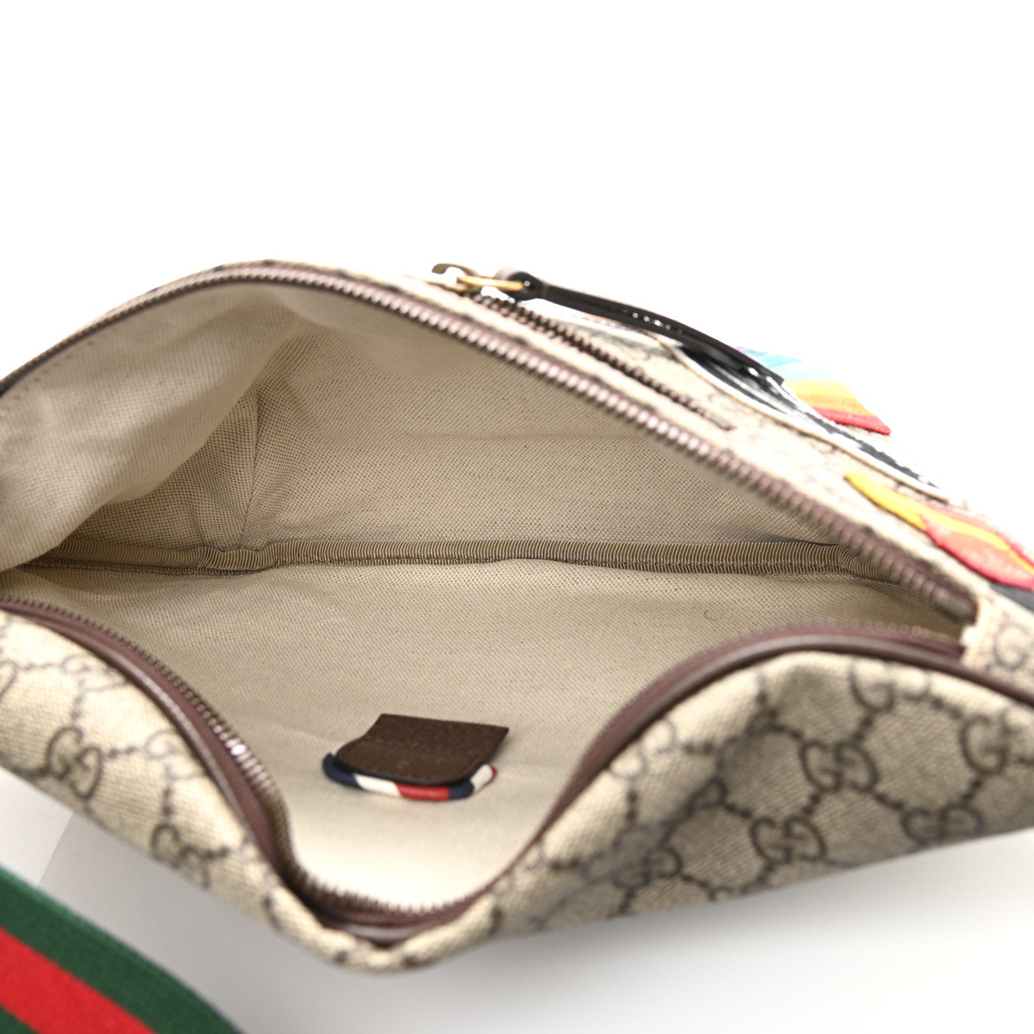 Gucci GG Supreme Monogram Courrier Belt Bag Beige New Acero 5 of 10