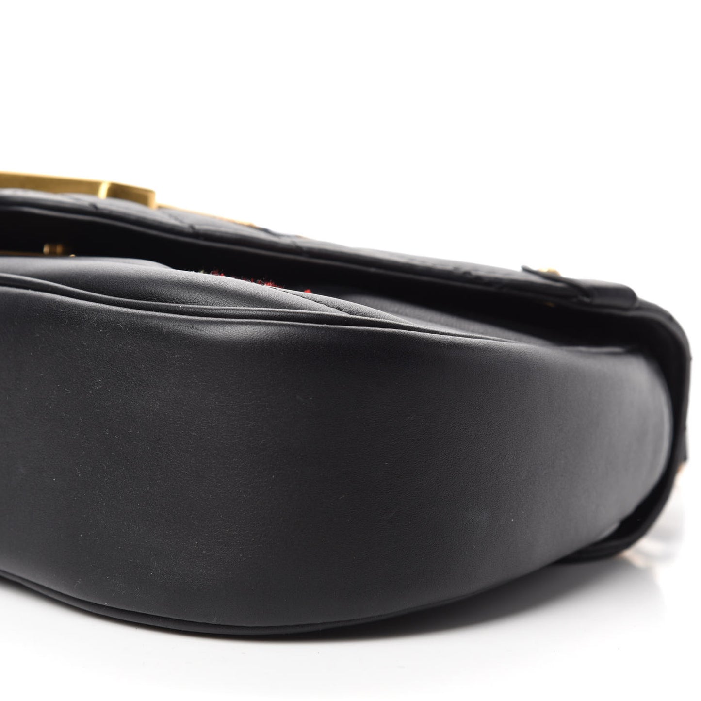 Calfskin Embroidered New Wave Chain MM Black