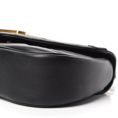 Louis Vuitton Calfskin Embroidered New Wave Chain MM Black 7 of 11