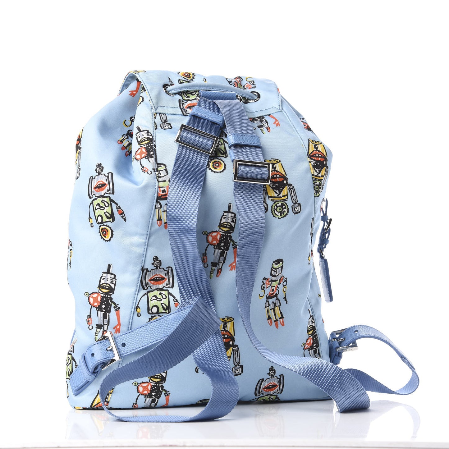 Tessuto Nylon Saffiano Robot Cinch Backpack Astrale