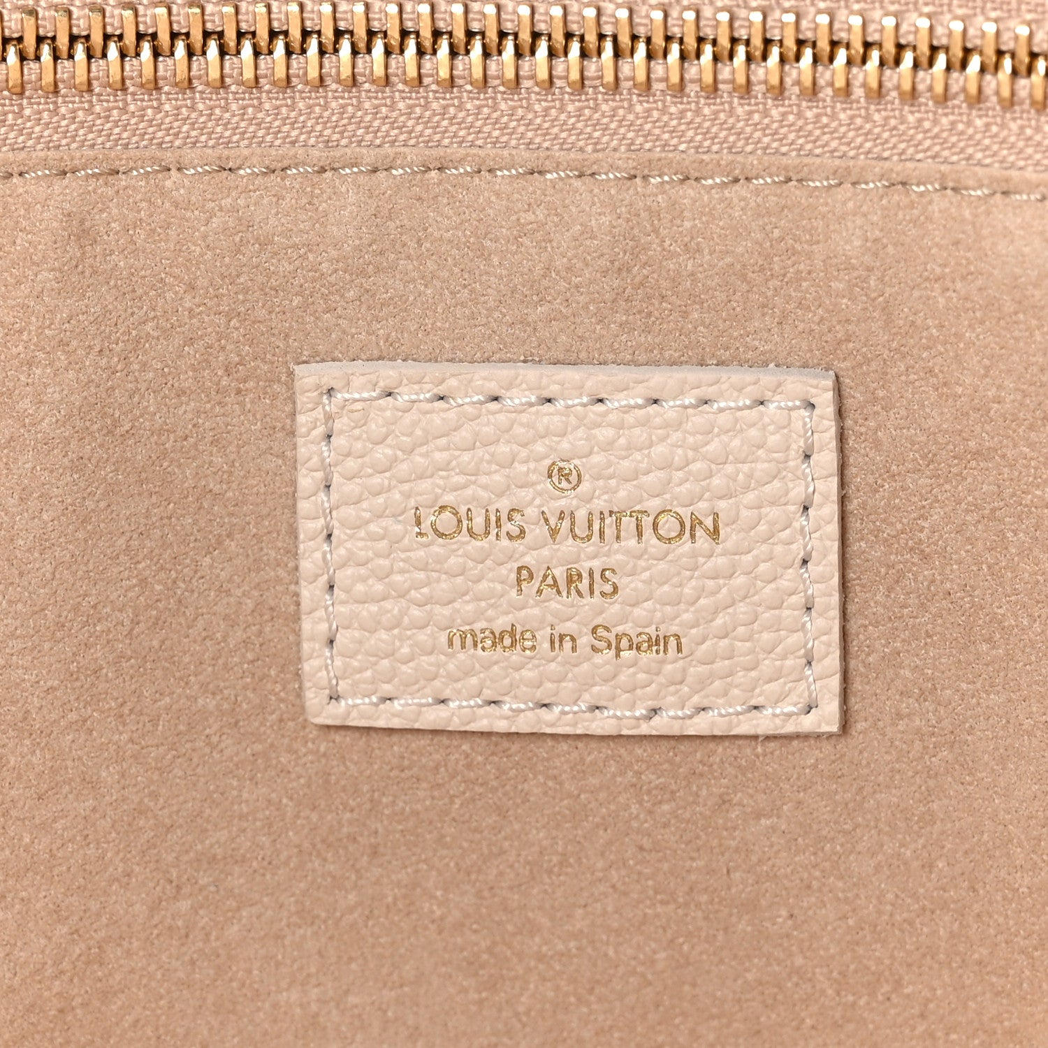 Louis Vuitton Empreinte Monogram Spring In The City Neverfull MM Kaki Beige Cream 7 of 9