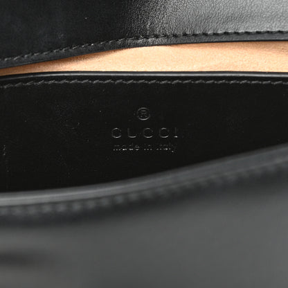 Gucci Calfskin Matelasse Mini GG Marmont Shoulder Bag Black 6 of 16