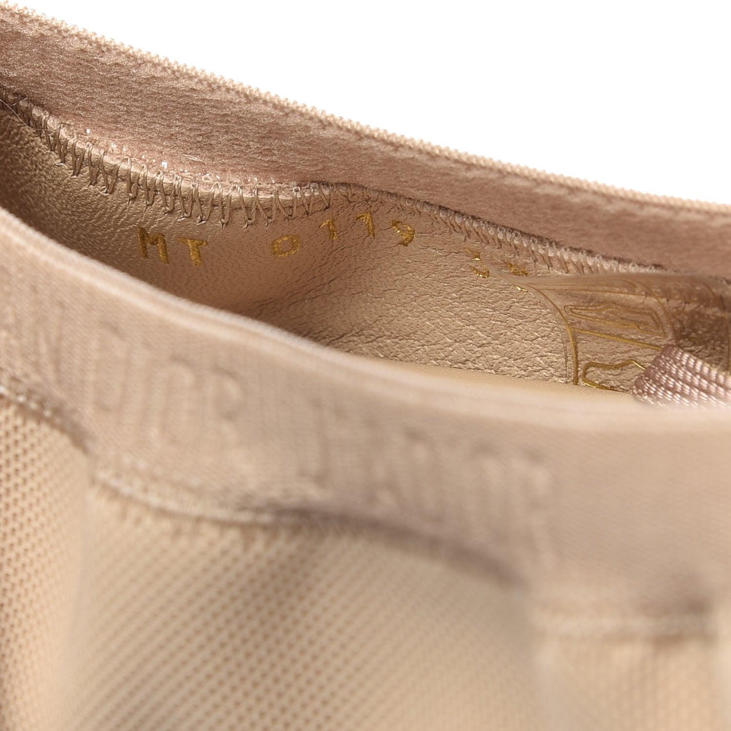 Christian Dior Micro Resille Academy Ballerina Flats 38 Nude 9 of 10