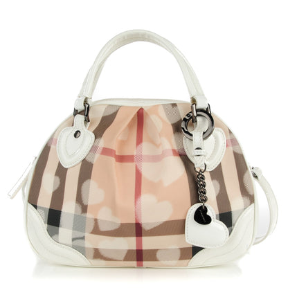 Burberry Nova Check Heart Bowler White 1 of 10