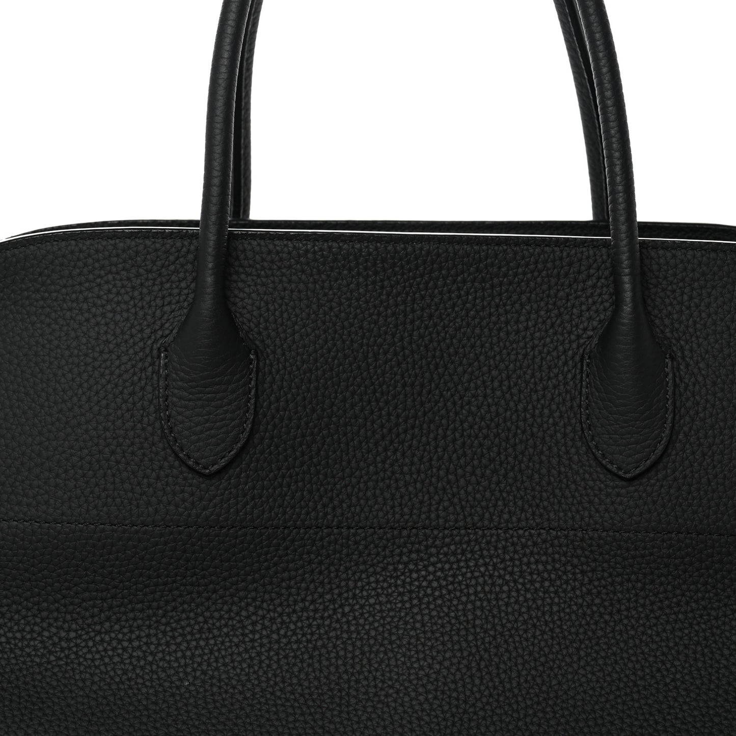 Matte Grained Calfskin EW Margaux Black