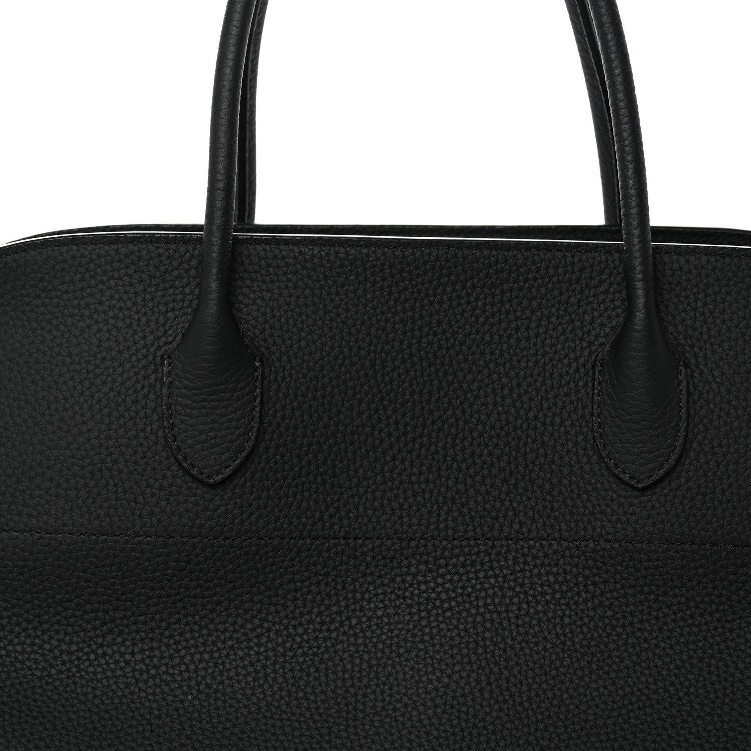 The Row Matte Grained Calfskin EW Margaux Black 7 of 11