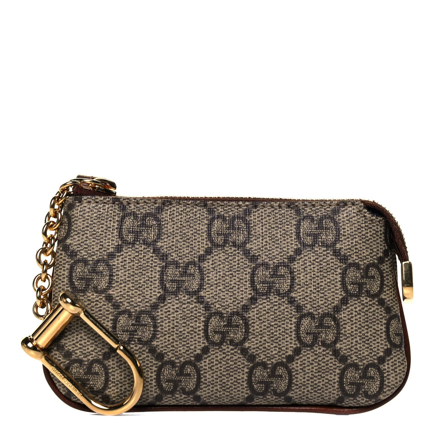 Gucci GG Supreme Monogram Key Case Brown 1 of 7