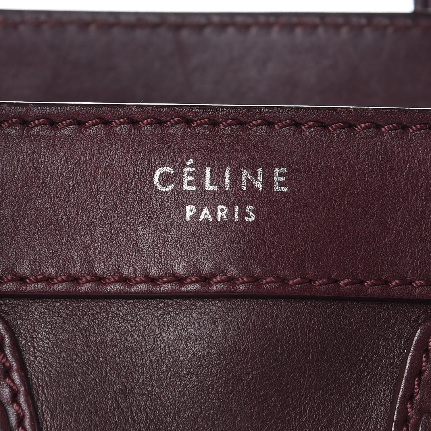 Celine Smooth Calfskin Nano Luggage Burgundy 20 of 32